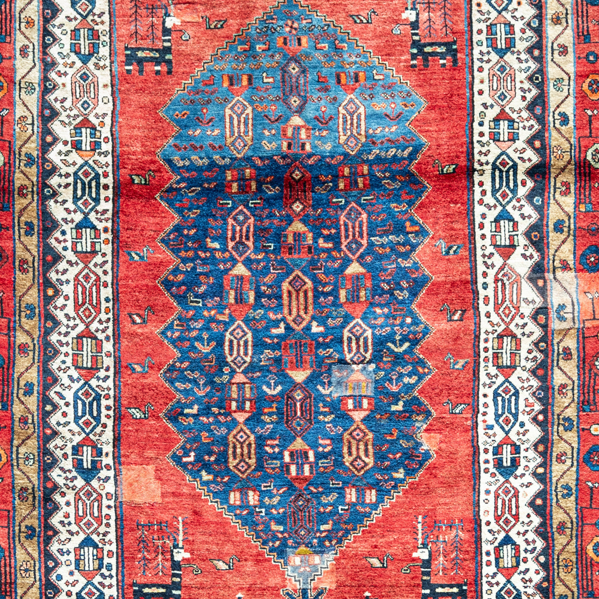 Hand-Knotted Wool Toserkan Persian Rug  150cm x 297cm