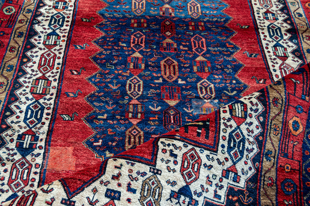 Hand-Knotted Wool Toserkan Persian Rug  150cm x 297cm