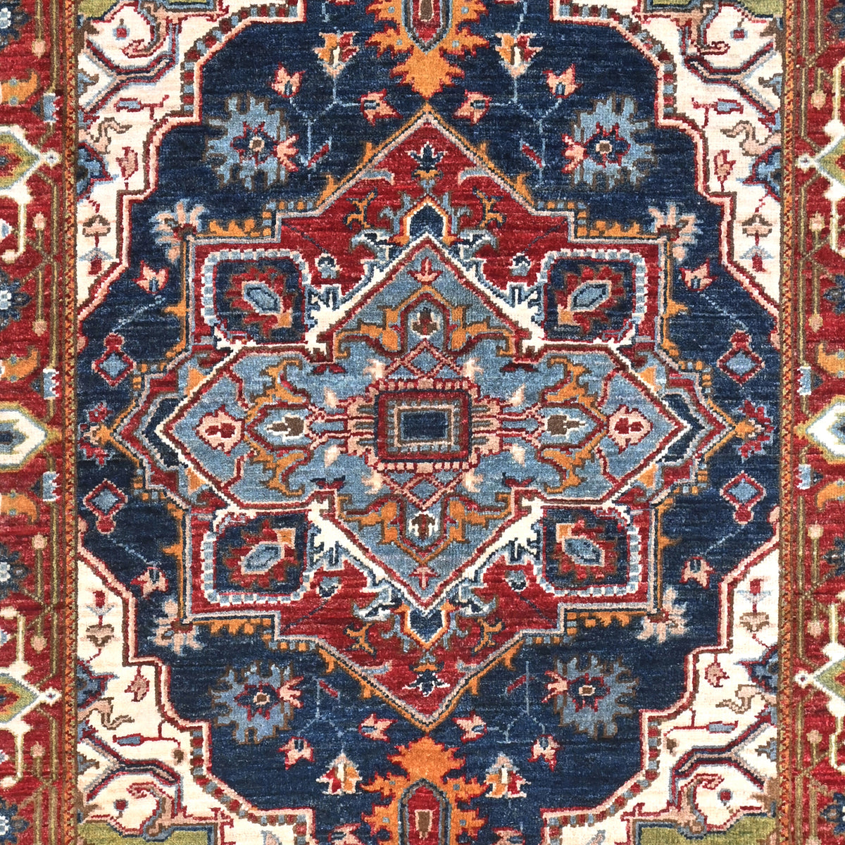 Hand-knotted Wool Small Rug  103cm x 147cm