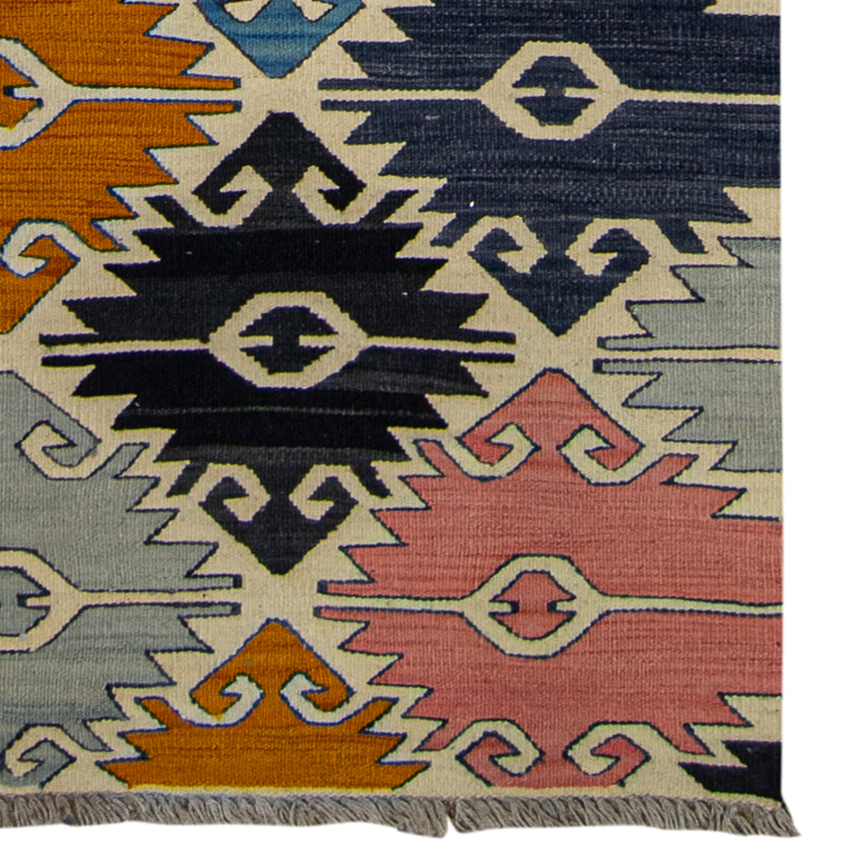 100% Wool Kilim Small Runner 77cm x 245cm