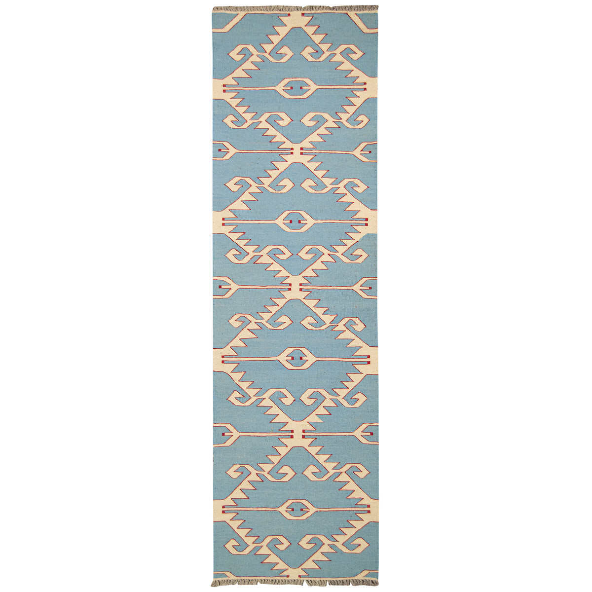 100% Wool Kilim Hallway Runner 75cm x 245cm