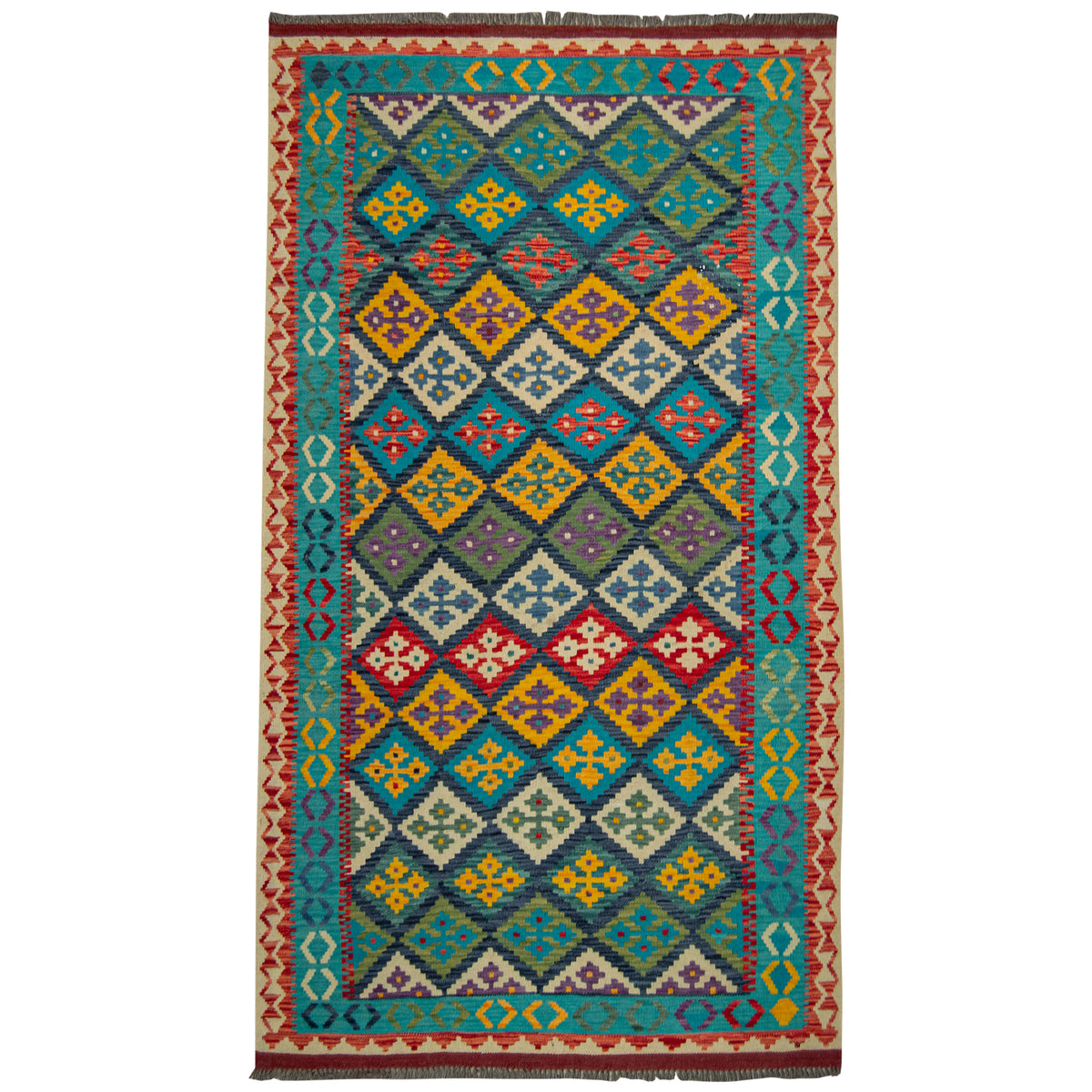 100% Wool Kilim Rug  151cm x 206cm