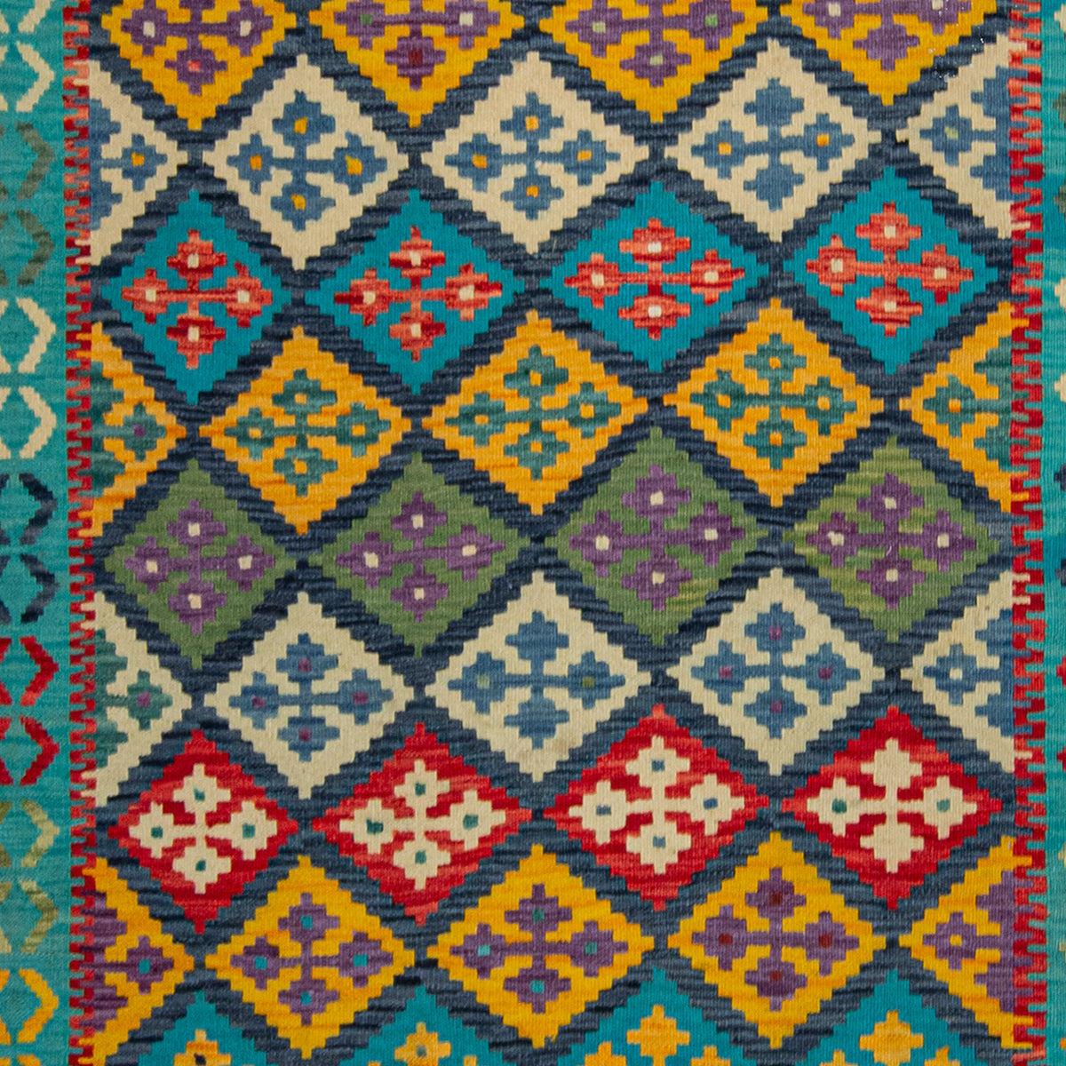 100% Wool Kilim Rug  151cm x 206cm