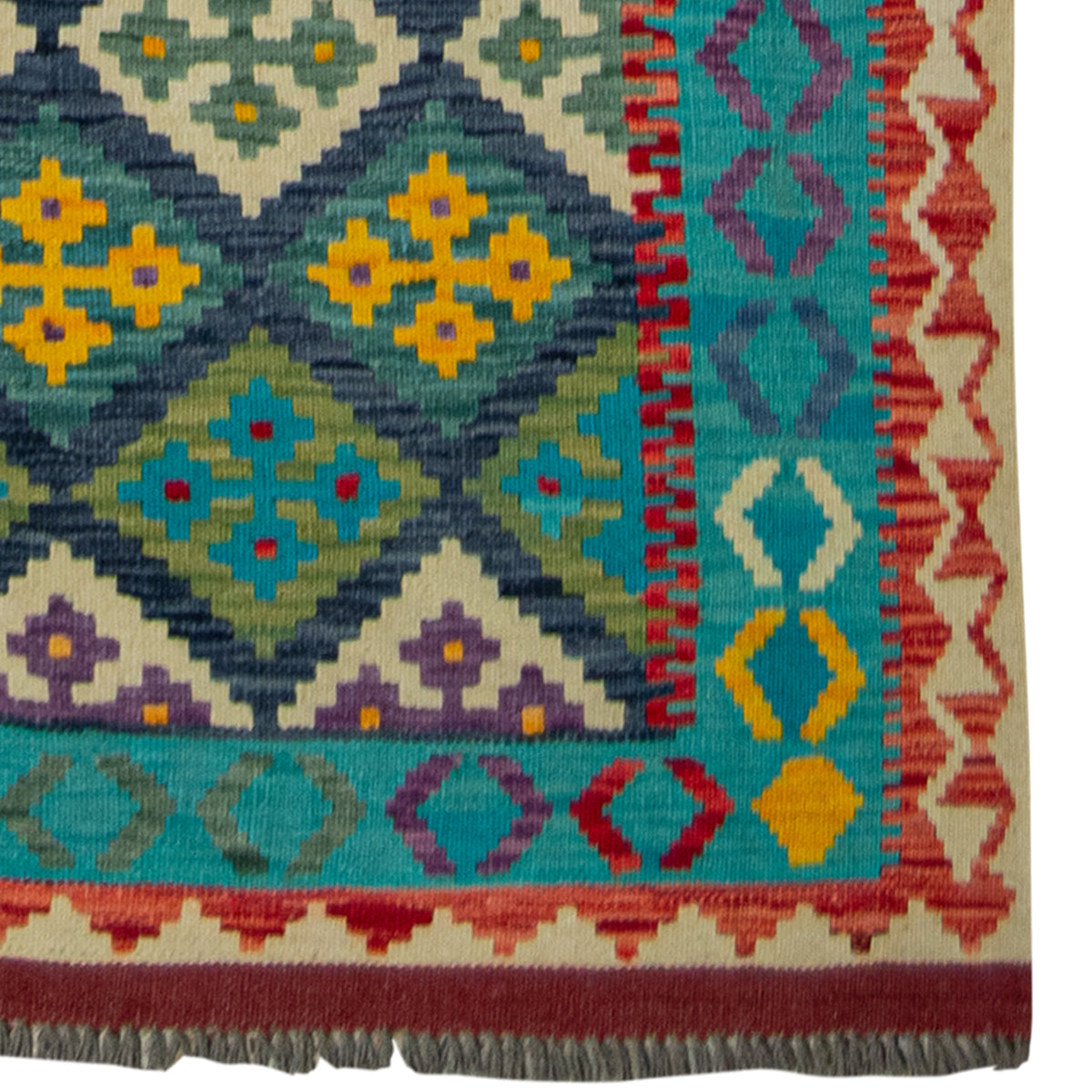 100% Wool Kilim Rug  151cm x 206cm