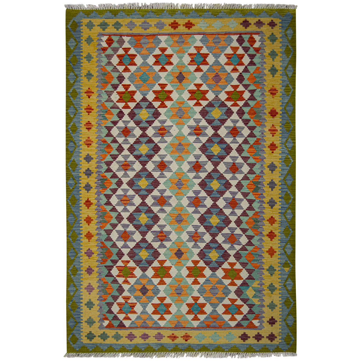 100% Wool Kilim Rug 150cm x 194cm