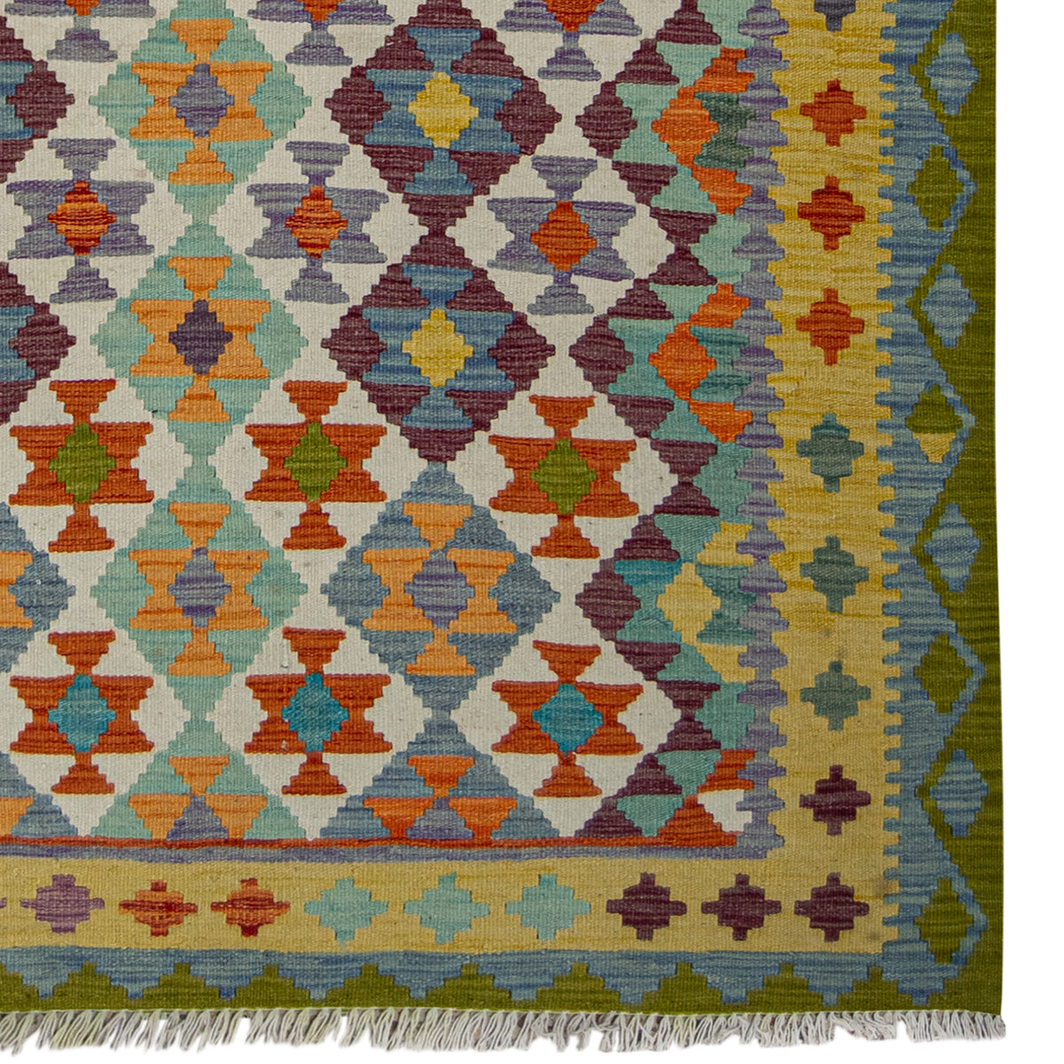 100% Wool Kilim Rug 150cm x 194cm