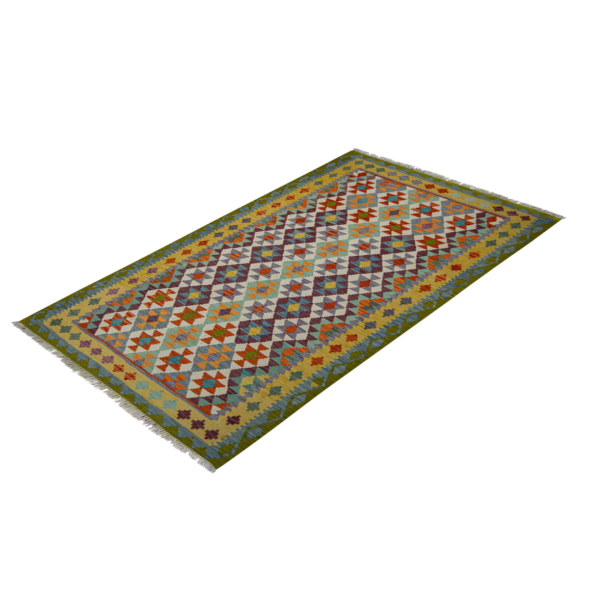 100% Wool Kilim Rug 150cm x 194cm