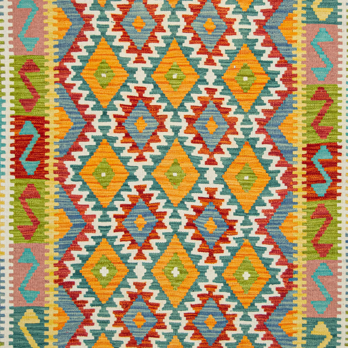 100% Wool Kilim Rug  132cm x 179cm