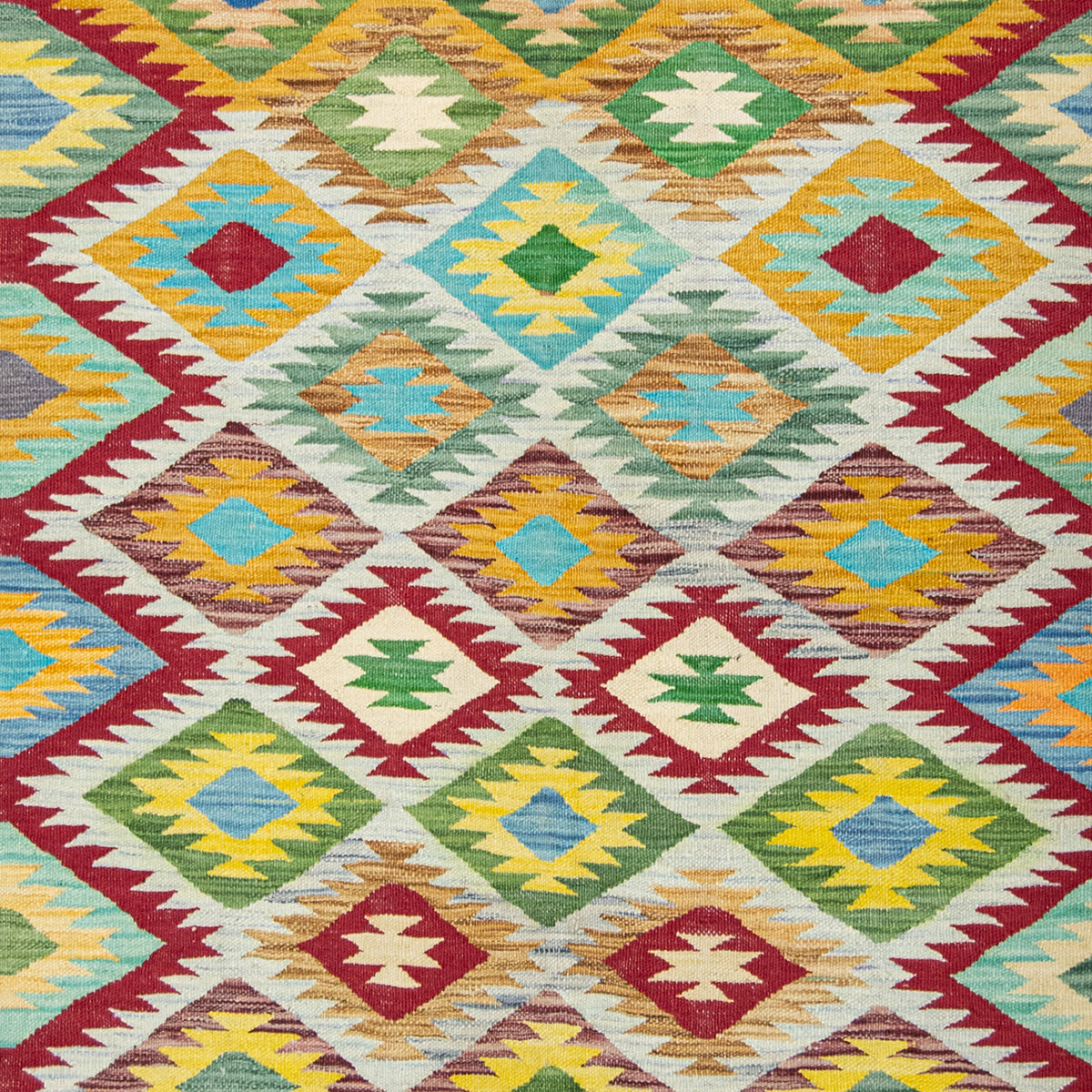 100% Wool Kilim Small Rug  121cm x 177cm