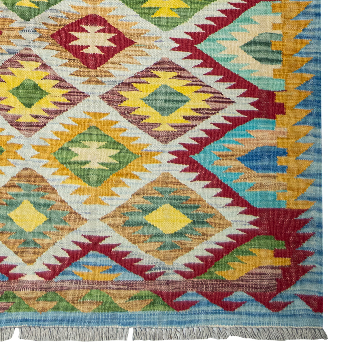 100% Wool Kilim Small Rug  121cm x 177cm