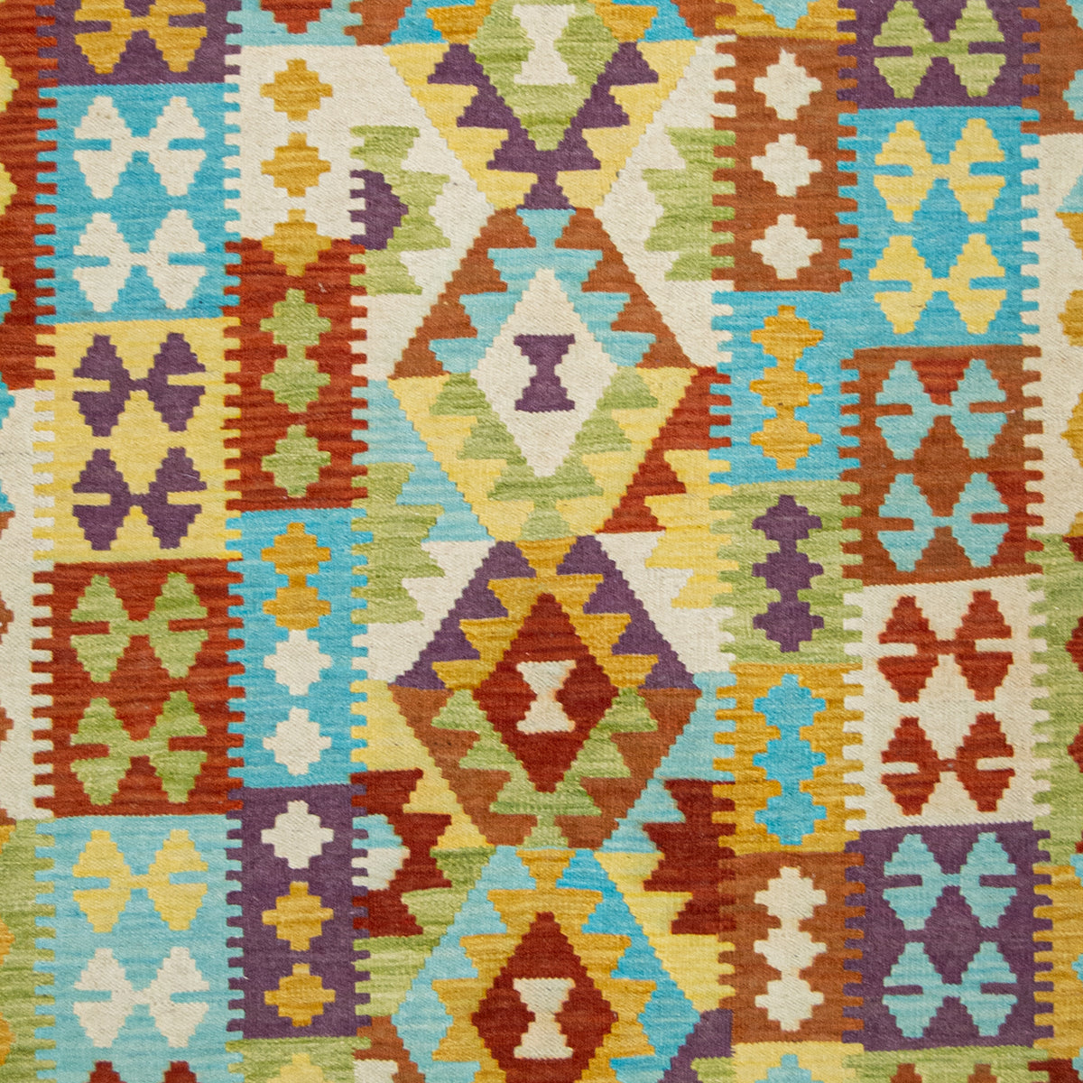 100% Wool Kilim Small Rug 100cm x 147cm