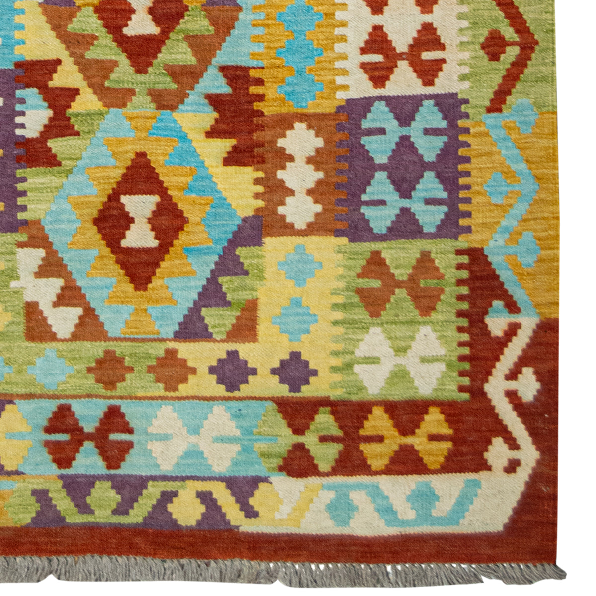 100% Wool Kilim Small Rug 100cm x 147cm