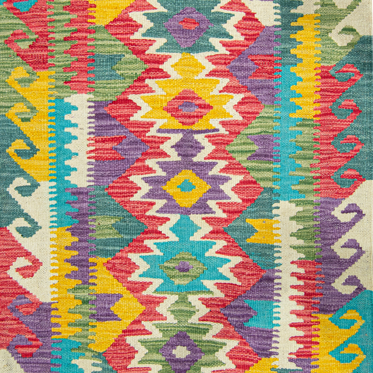 100% Wool Kilim Small Rug 77cm x 127cm