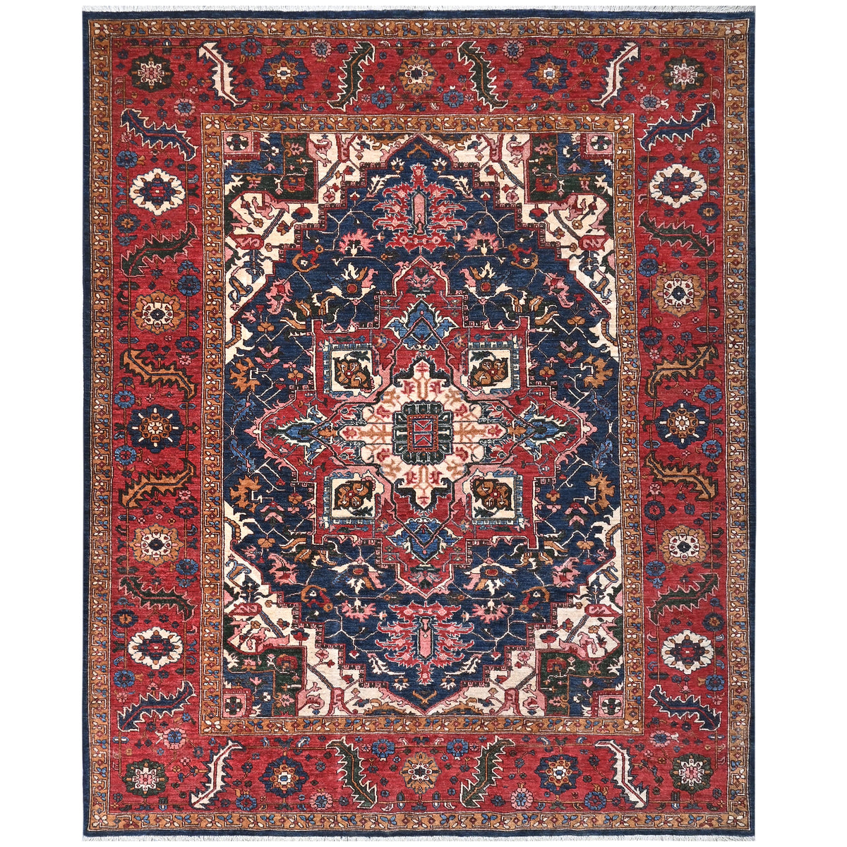 Hand-knotted Heriz Wool Rug  241cm x 319cm