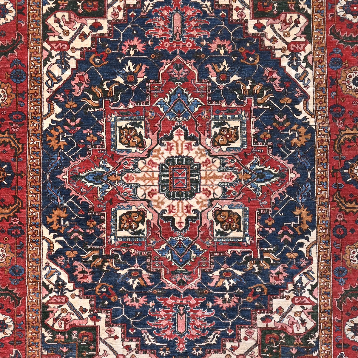 Hand-knotted Heriz Wool Rug  241cm x 319cm