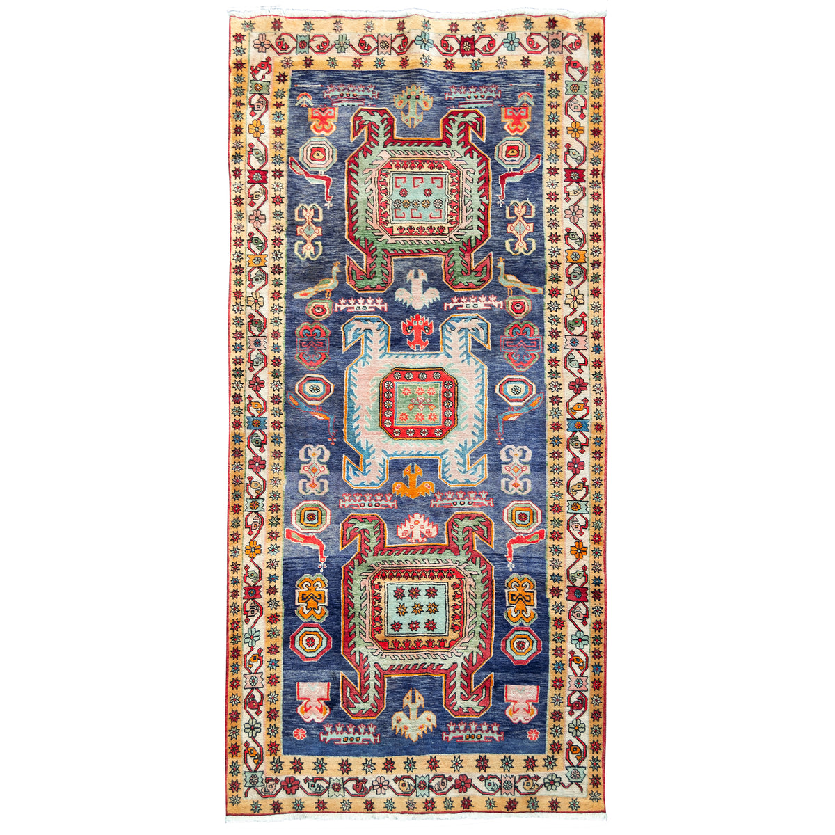 Hand-knotted Wool Traditional Sarab Persian Rug 142cm x 303cm