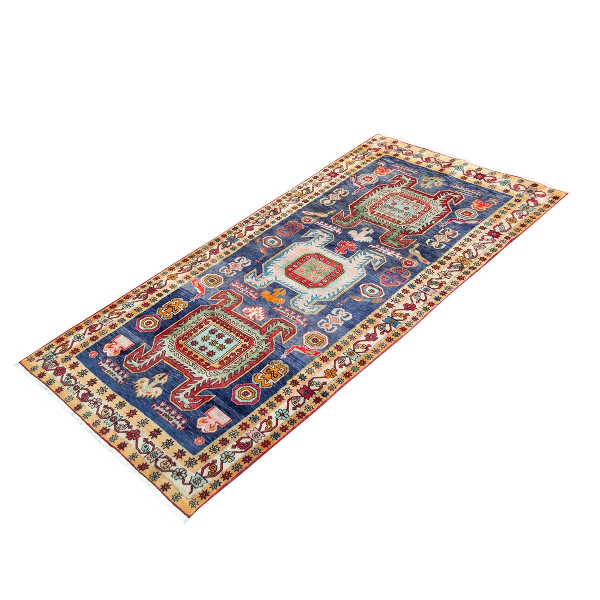 Hand-knotted Wool Traditional Sarab Persian Rug 142cm x 303cm