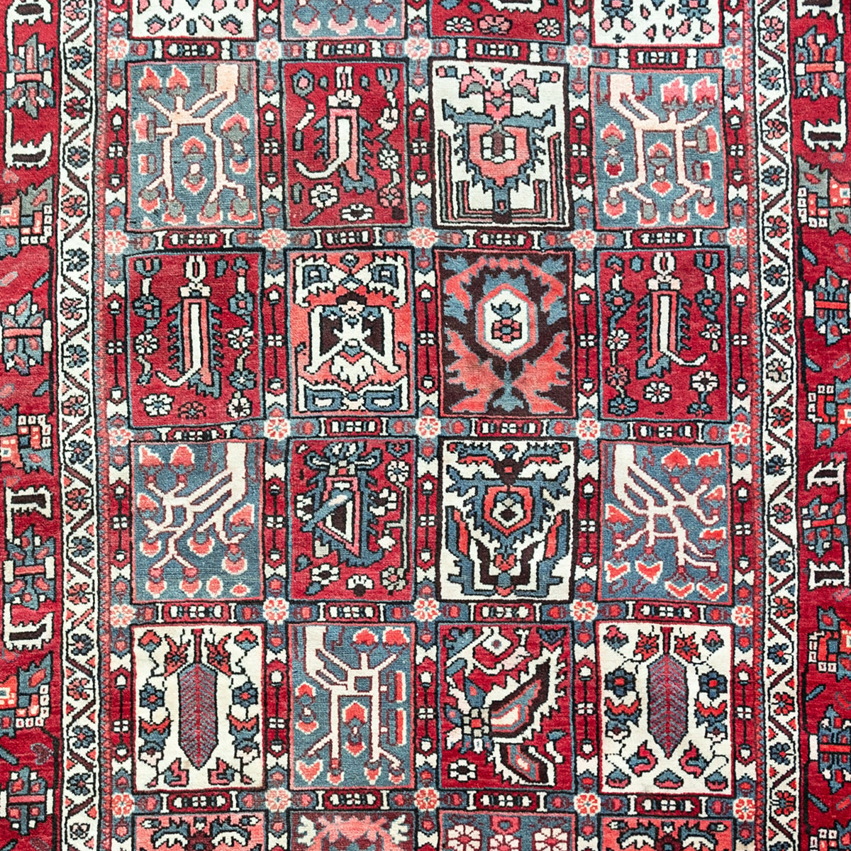 Hand-knotted Bakhtiari Wool Persian Hallway Runner 151cm x 295cm