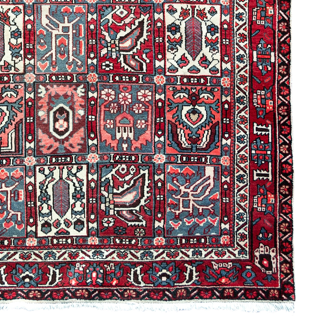 Hand-knotted Bakhtiari Wool Persian Hallway Runner 151cm x 295cm