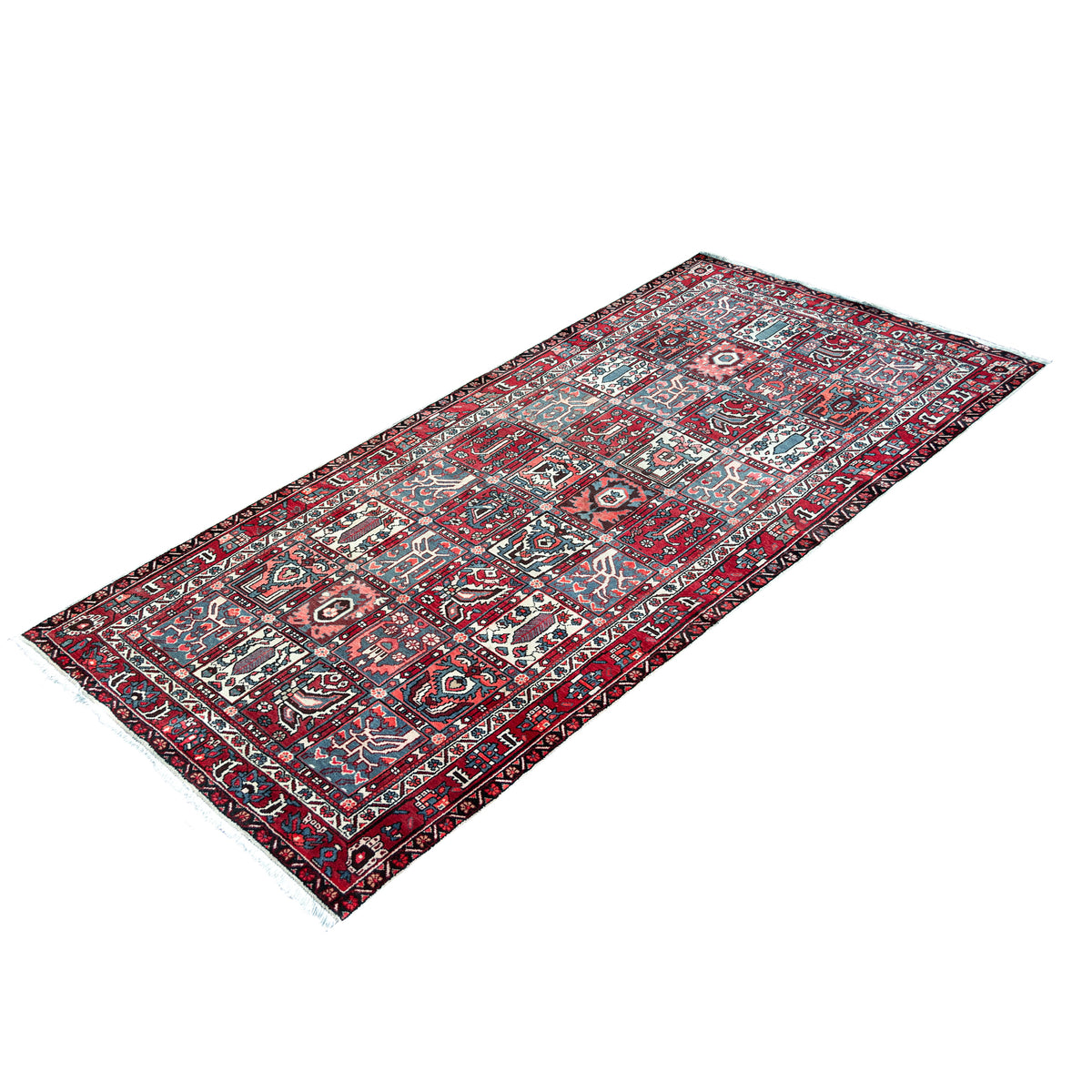 Hand-knotted Bakhtiari Wool Persian Hallway Runner 151cm x 295cm