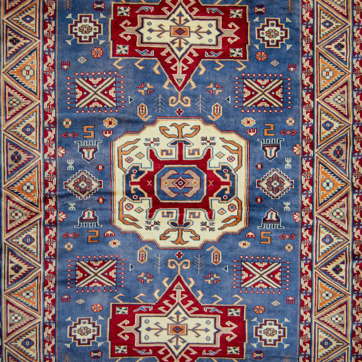 Hand-knotted Small Wool Rug 134cm x 175cm