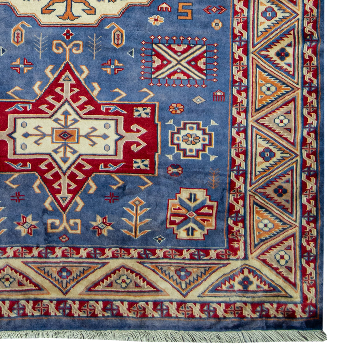 Hand-knotted Small Wool Rug 134cm x 175cm