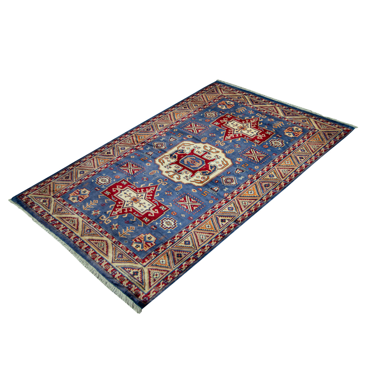 Hand-knotted Small Wool Rug 134cm x 175cm