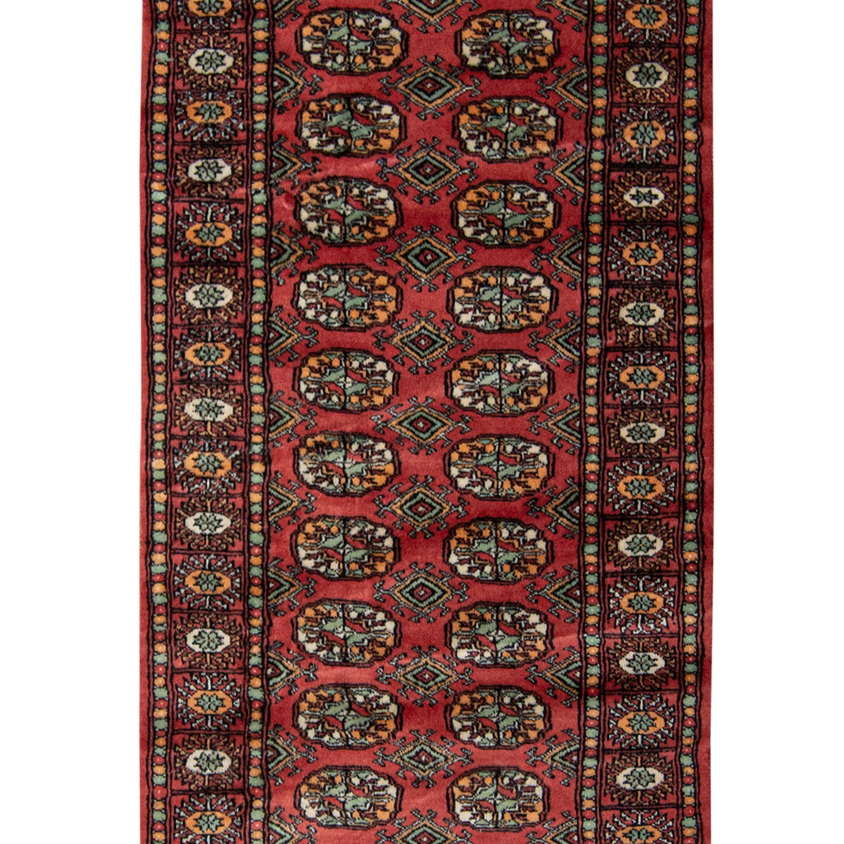 Hand-knotted Bokhara Wool Runner 79cm x 248cm