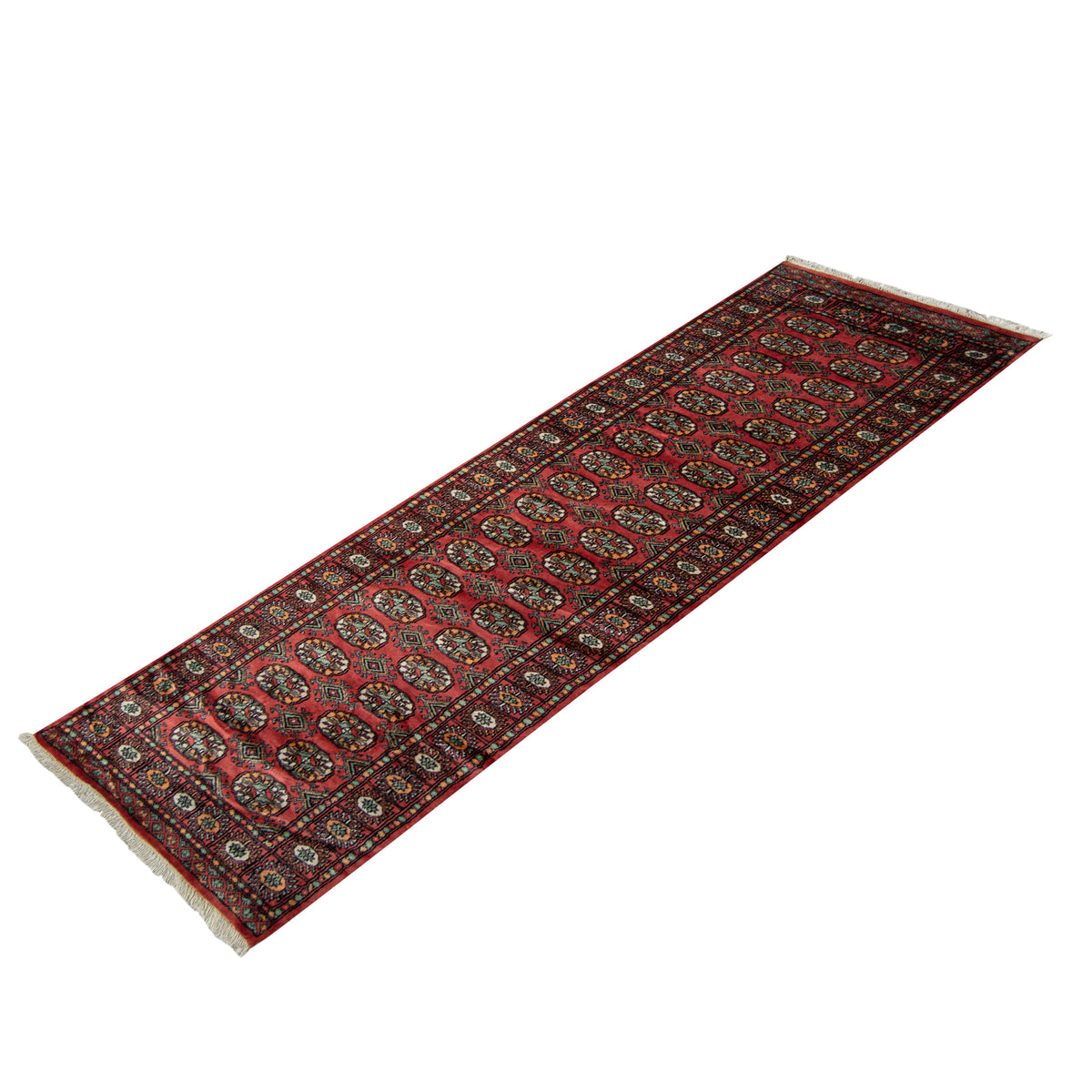 Hand-knotted Bokhara Wool Runner 79cm x 248cm