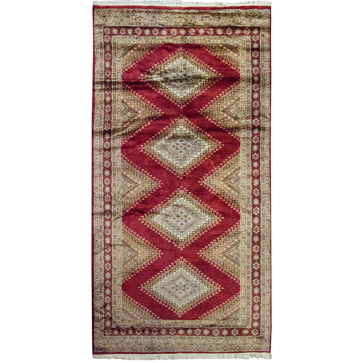 Hand-knotted Small Wool Runner  121cm x 200cm