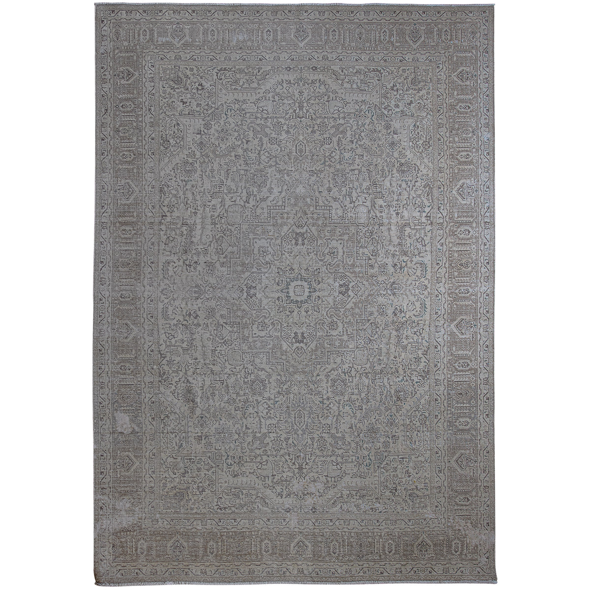 Hand-knotted Wool Vintage Persian Rug 195cm x 296cm