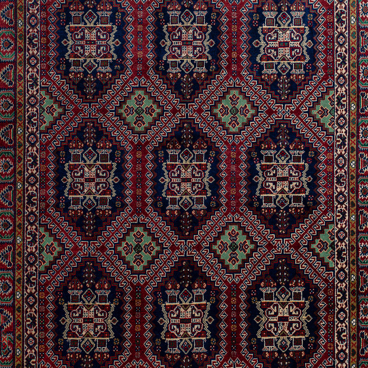 Fine Hand-knotted Wool Samarkand Rug 151cm x 203cm