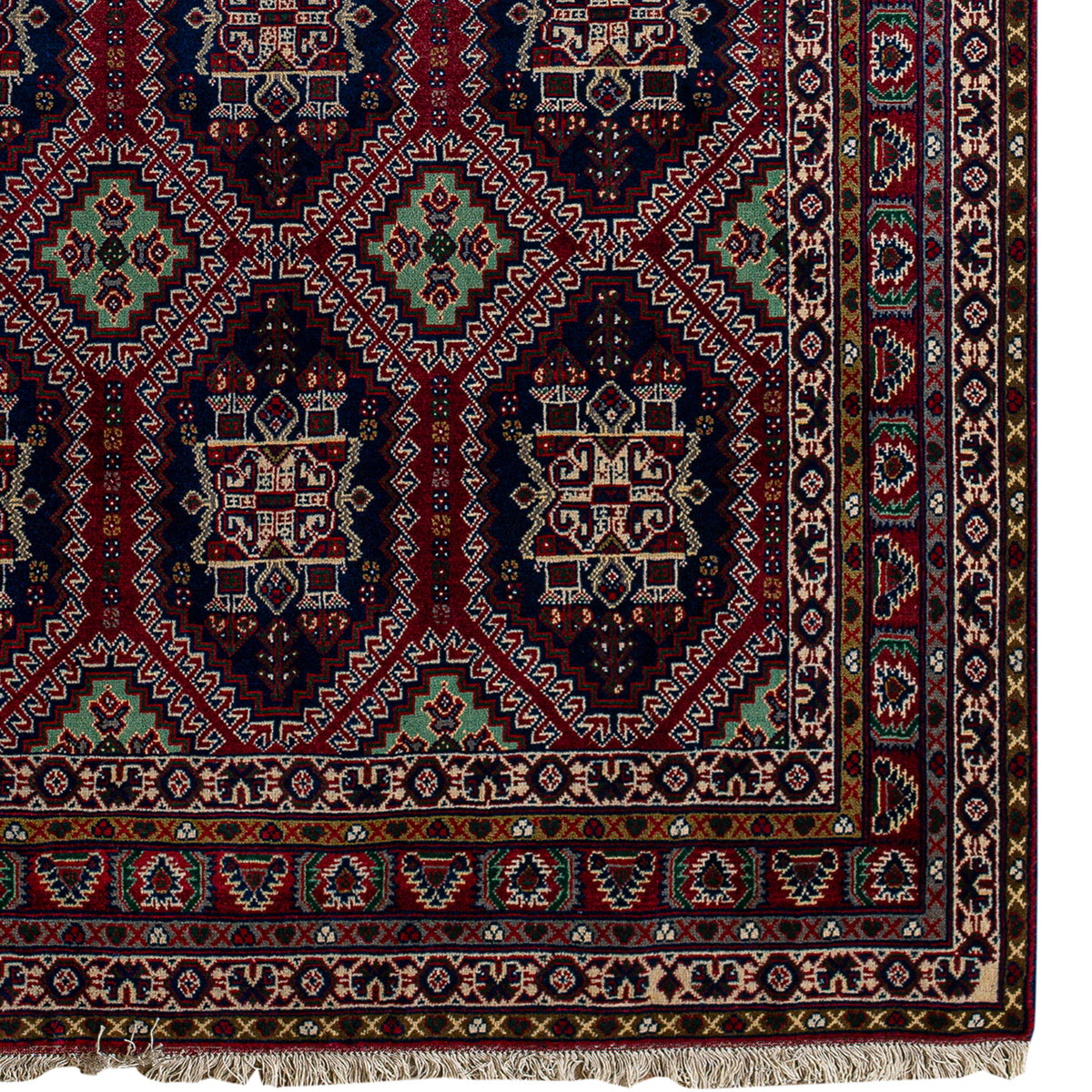 Fine Hand-knotted Wool Samarkand Rug 151cm x 203cm