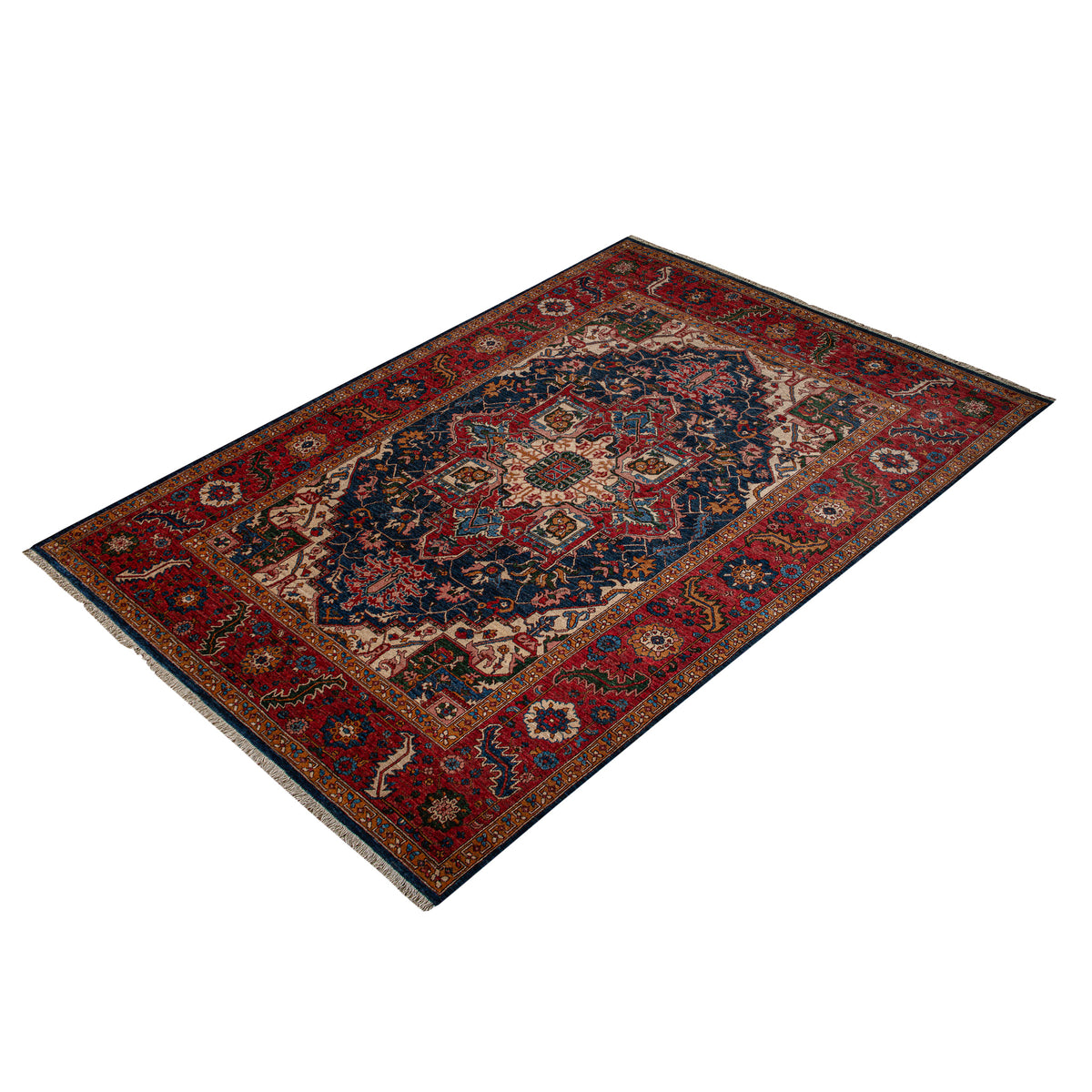 Hand-knotted Wool Heriz Design Rug  240cm x 319cm