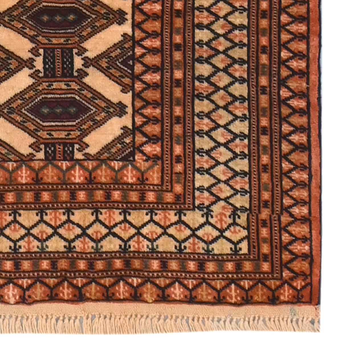 Hand-knotted Turkmen Wool Runner  81cm x 185cm